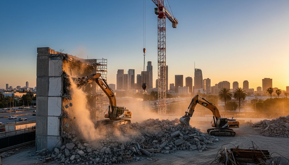 professional demolition services offered