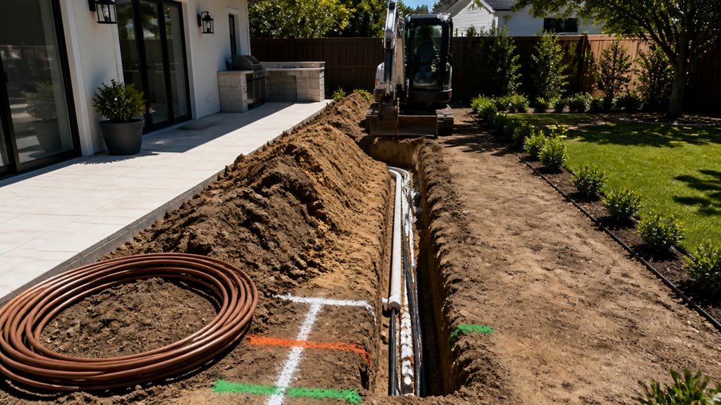 backyard water line permits