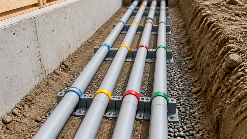conduit bedding and support