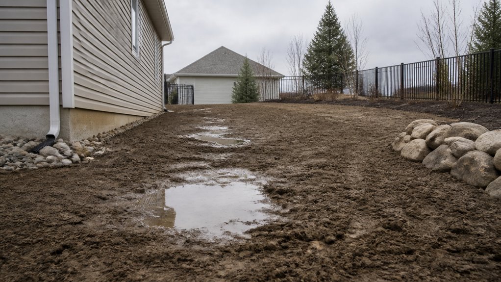 inefficient water drainage design