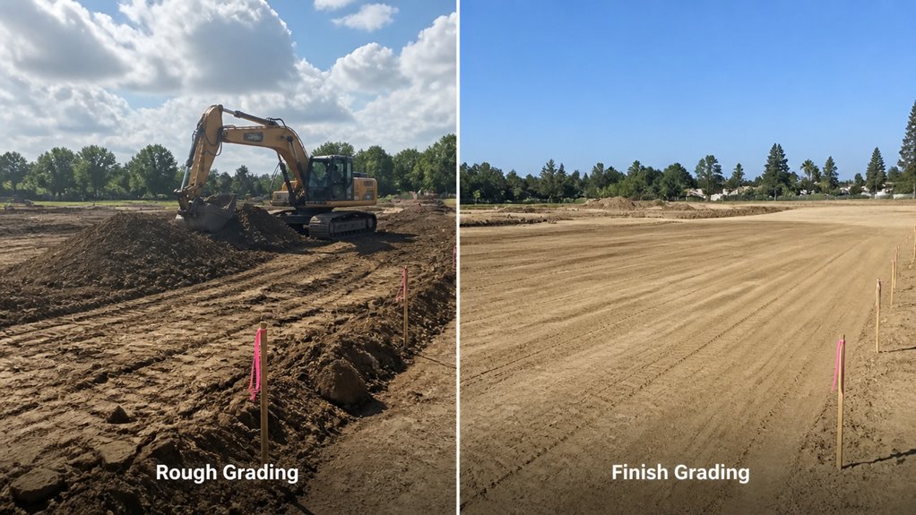 rough and finish grading