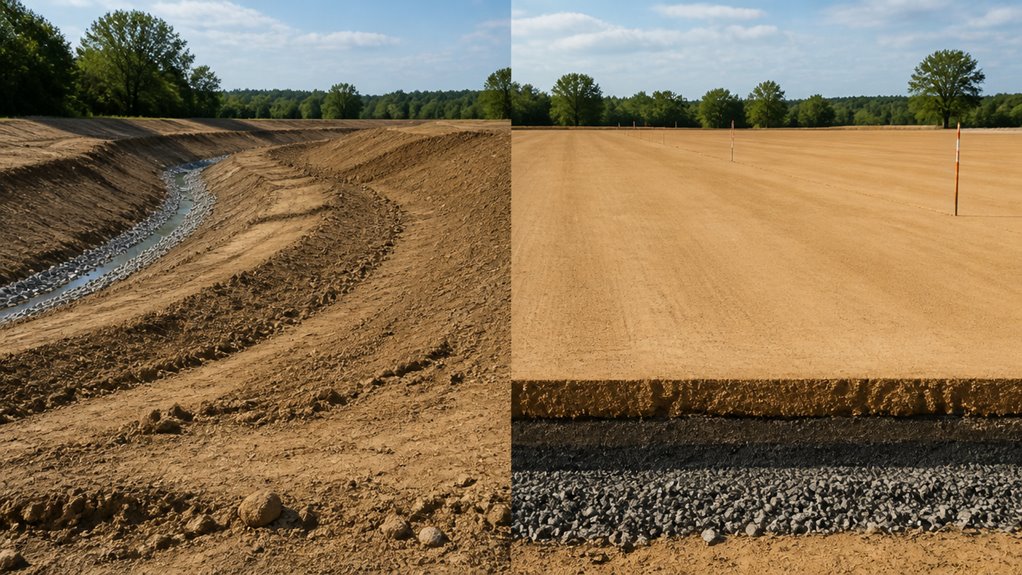stable drainage and foundation